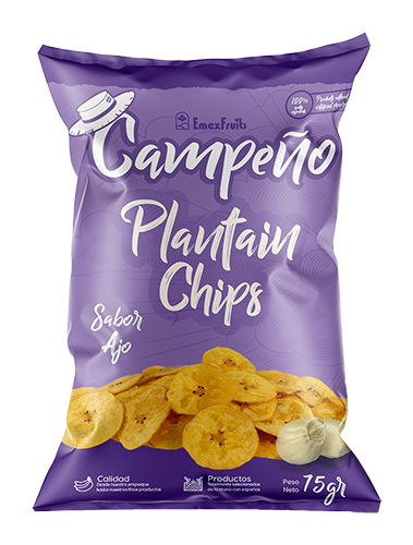 Plantain Chips Garlic Flavor